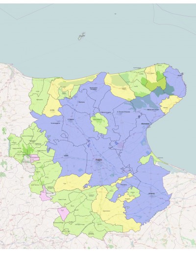 Mappa dei comuni della provincia di Foggia ppt
