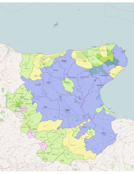 Mappa dei comuni della provincia di Foggia ppt