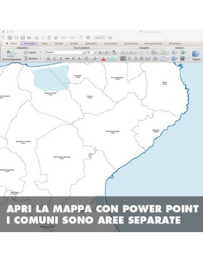 Mappa dei comuni della provincia di Foggia ppt