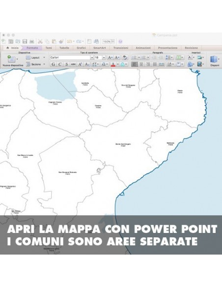 Mappa dei comuni della provincia di Foggia ppt