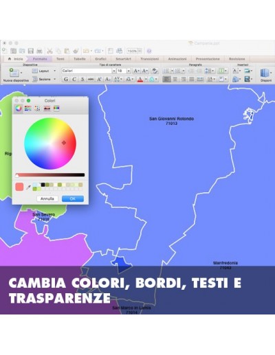 Mappa dei comuni della provincia di Foggia ppt