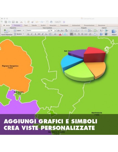 Mappa dei comuni della provincia di Foggia ppt