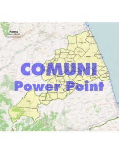Mappa dei comuni della provincia di Fermo ppt