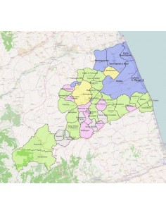 Mappa dei comuni della provincia di Fermo ppt 2