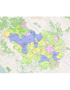 Mappa dei comuni della provincia di Frosinone ppt 2