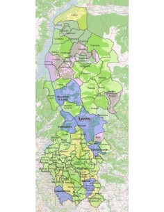 Mappa dei comuni della provincia di Lecco ppt 2