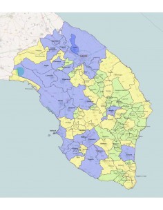 Mappa dei comuni della provincia di Lecce ppt 2