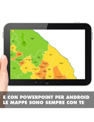 Mappa dei comuni della provincia di Lecce ppt