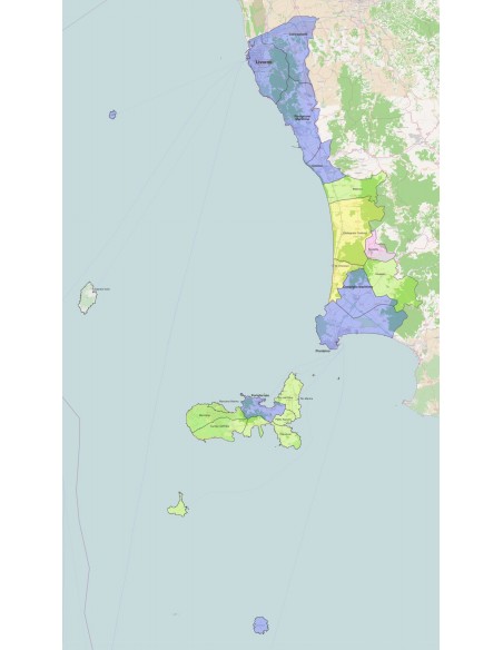 Mappa dei comuni della provincia di Livorno ppt