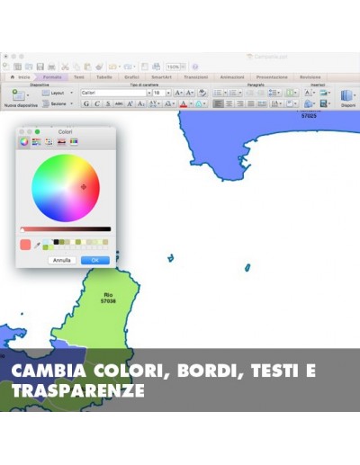 Mappa dei comuni della provincia di Livorno ppt
