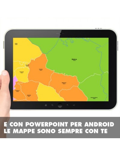 Mappa dei comuni della provincia di Matera ppt