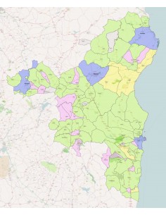 Mappa dei comuni della provincia di Nuoro ppt 2