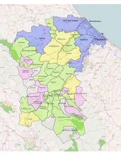 Mappa dei comuni della provincia di Pescara ppt 2