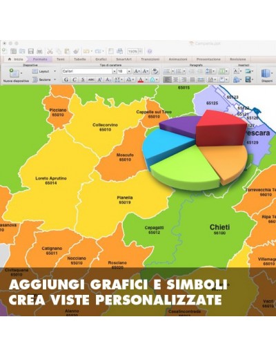 Mappa dei comuni della provincia di Pescara ppt