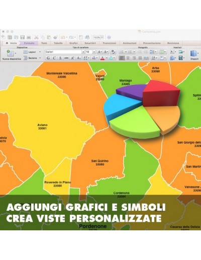 Mappa dei comuni della provincia di Pordenone ppt