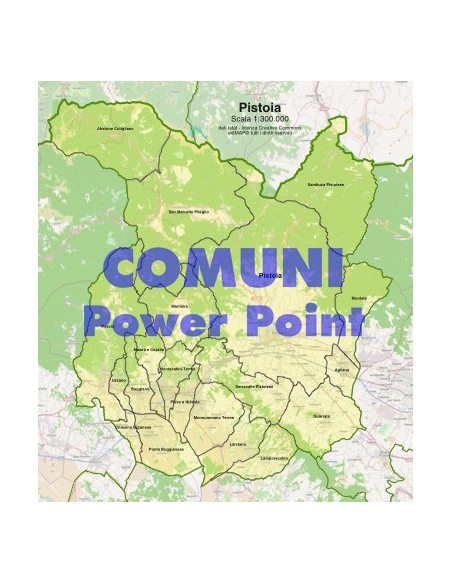 Mappa dei comuni della provincia di Pistoia ppt