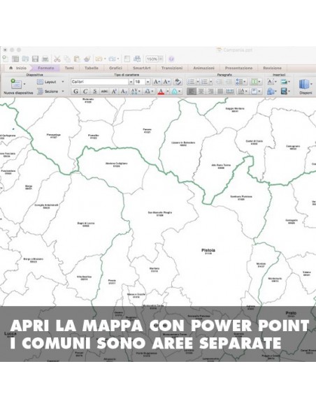 Mappa dei comuni della provincia di Pistoia ppt