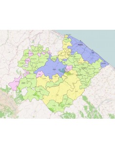 Mappa dei comuni della provincia di Pesaro Urbino ppt 2