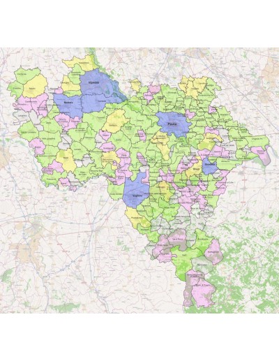 Mappa dei comuni della provincia di Pavia ppt