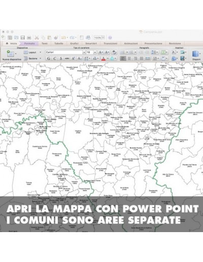 Mappa dei comuni della provincia di Pavia ppt