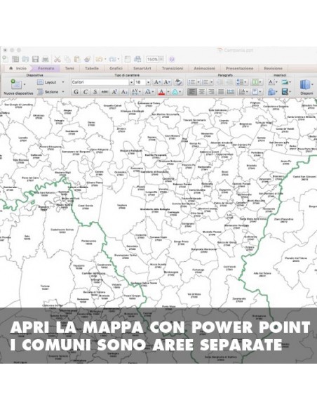 Mappa dei comuni della provincia di Pavia ppt
