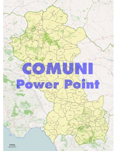 Mappa dei comuni della provincia di Potenza ppt