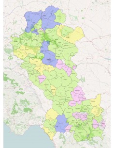 Mappa dei comuni della provincia di Potenza ppt 2