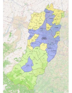 Mappa dei comuni della provincia di Reggio Emilia ppt 2