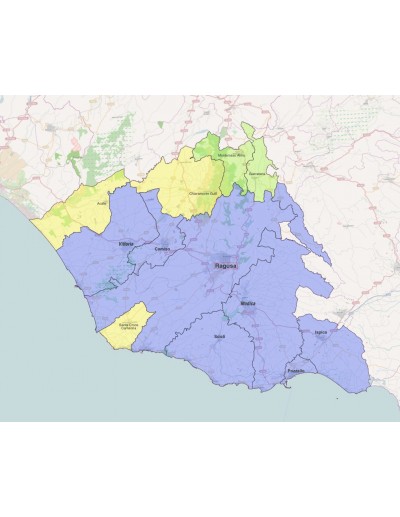 Mappa dei comuni della provincia di Ragusa ppt