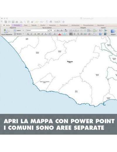 Mappa dei comuni della provincia di Ragusa ppt