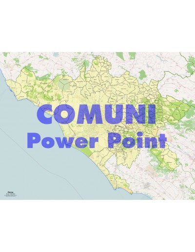 Mappa dei comuni della provincia di Roma ppt