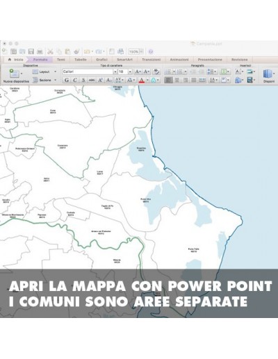 Mappa dei comuni della provincia di Rovigo ppt