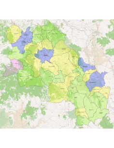 Mappa dei comuni della provincia di Siena ppt 2