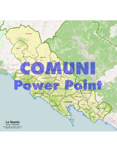 Mappa dei comuni della provincia di La Spezia ppt