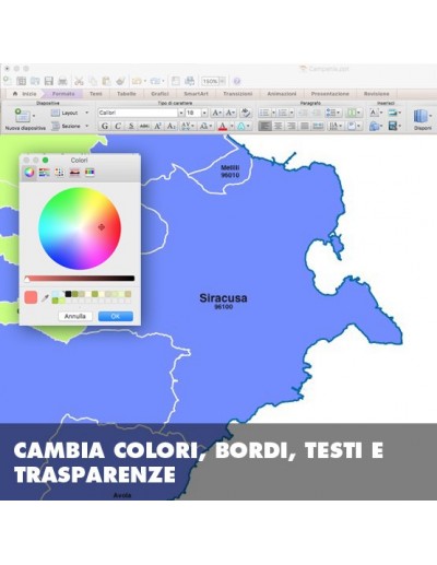 Mappa dei comuni della provincia di Siracusa ppt