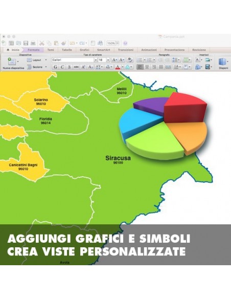Mappa dei comuni della provincia di Siracusa ppt