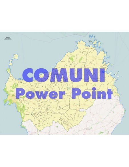 Mappa dei comuni della provincia di Sassari ppt