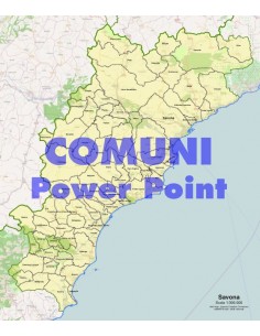 Mappa dei comuni della provincia di Savona ppt