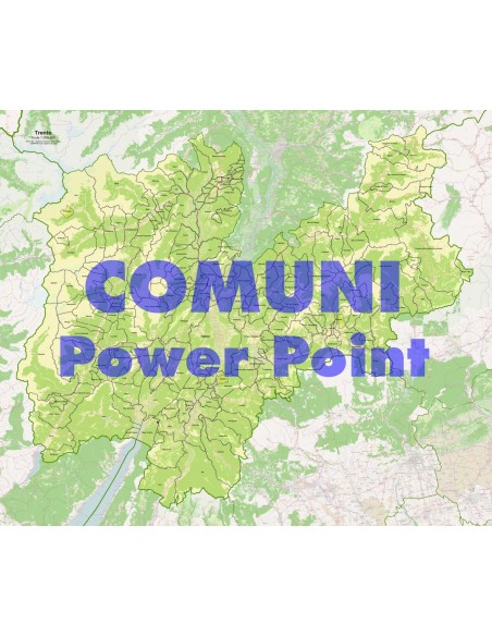 Mappa dei comuni della provincia di Trento ppt