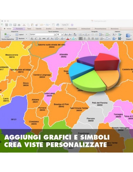 Mappa dei comuni della provincia di Trento ppt