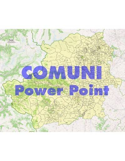 Mappa dei comuni della provincia di Torino ppt