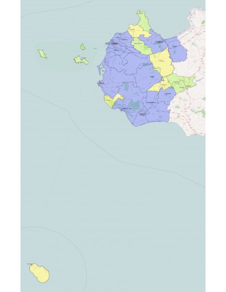 Mappa dei comuni della provincia di Trapani ppt