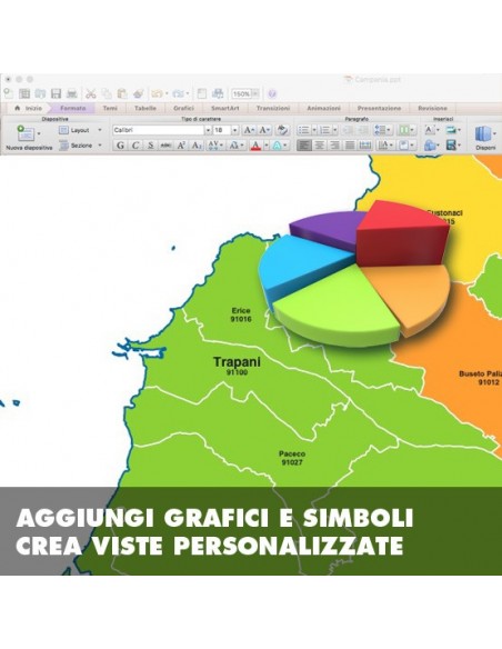 Mappa dei comuni della provincia di Trapani ppt