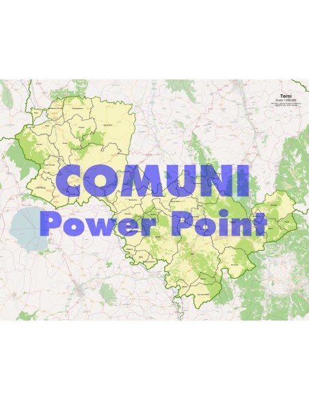 Mappa dei comuni della provincia di Terni ppt