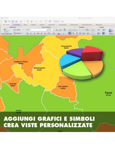 Mappa dei comuni della provincia di Terni ppt