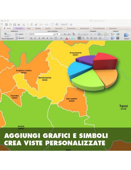 Mappa dei comuni della provincia di Terni ppt