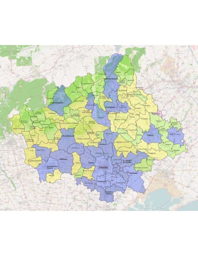 Mappa dei comuni della provincia di Treviso ppt