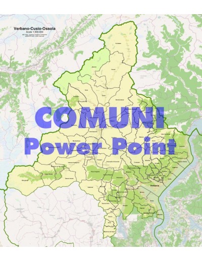 Mappa dei comuni della provincia di Verbano-Cusio-Ossola ppt