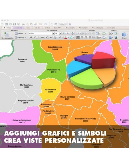 Mappa dei comuni della provincia di Verbano-Cusio-Ossola ppt