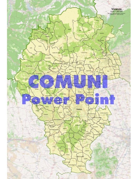 Mappa dei comuni della provincia di Vicenza ppt